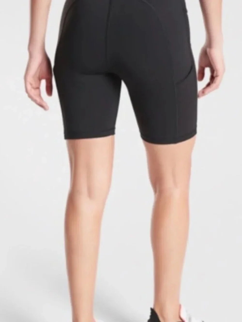 Athleta Ultimate Stash Pocket 7" Bike Shorts Black Medium NWT - Picture 3 of 10